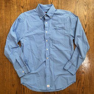 Vineyard Vines Blue Checkered Dress Shirt - S
